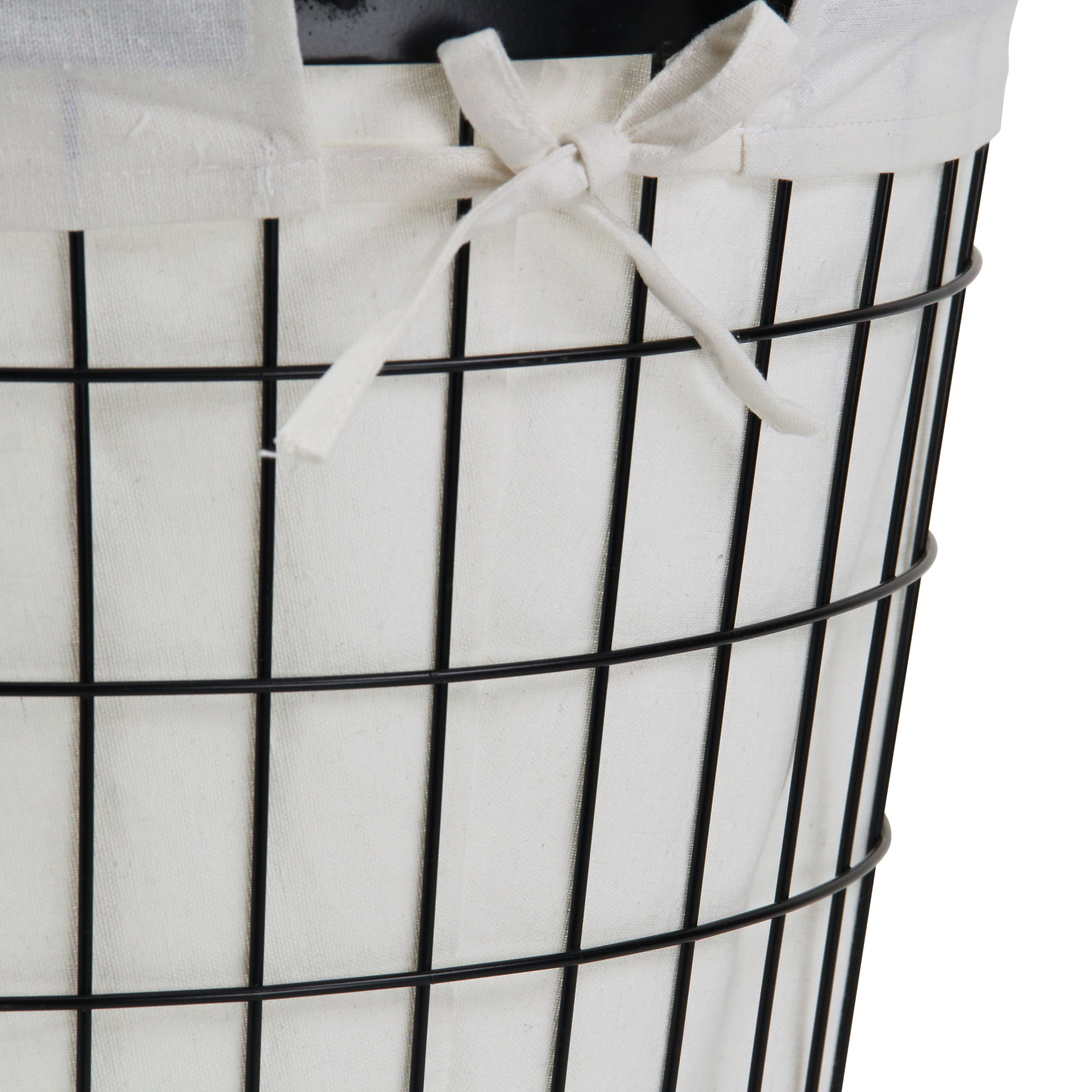 Cheungs Home Decor - Wholesale Food Gift Basket - Esker Lined Metal Wire Laundry Basket6