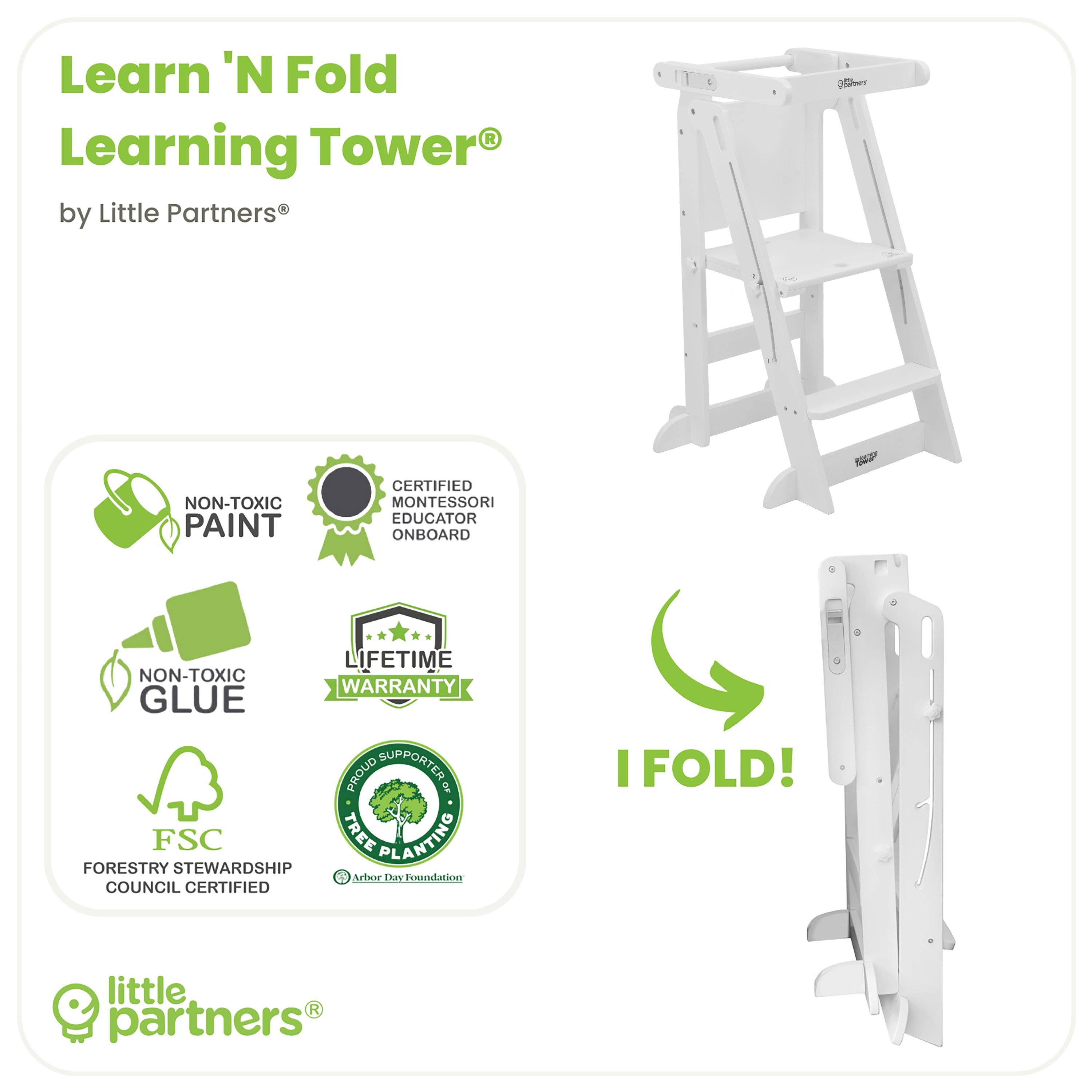 Little Partners - Vendita all'ingrosso Giocattolo in legno - Bambini - Torre di Apprendimento Pieghevole Learn ‘N Fold® per Bambini7