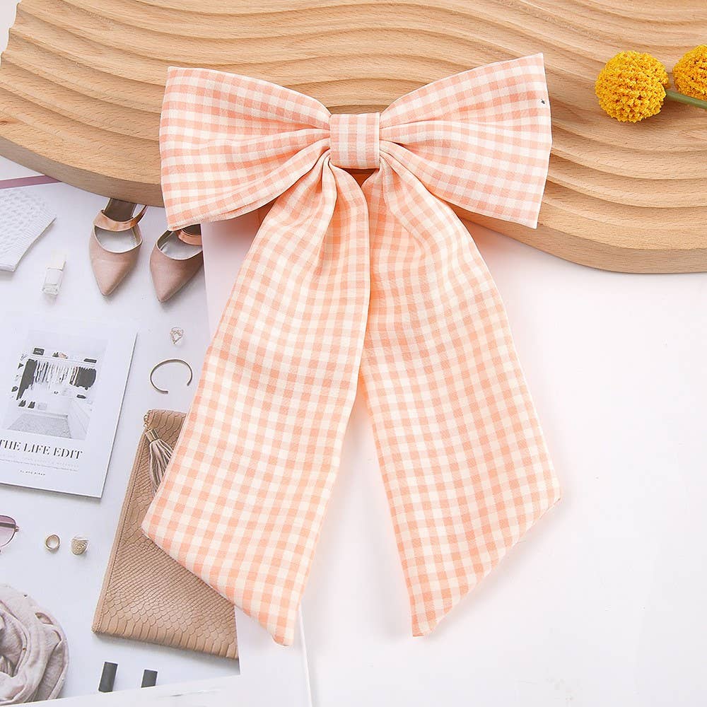 MKS America - Wholesale Hair Clip - Women's - Sweet Plaid Bow Hair Clips4