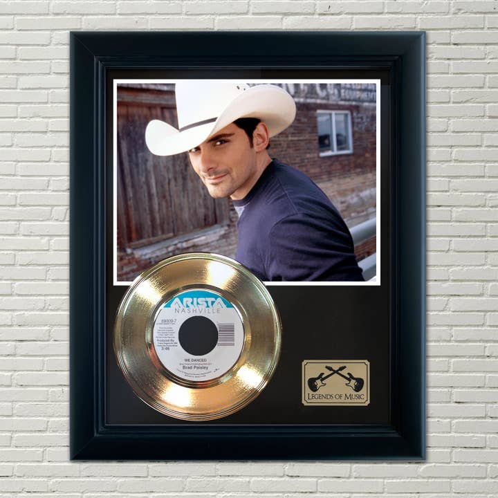 Brad Paisley ”Vi dansade” inramad inspelningsskärm för wholesale av Gold Record Outlet