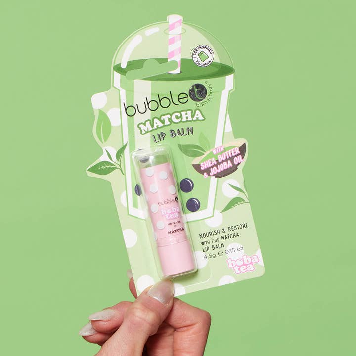 Bubble T Cosmetics - Wholesale Lip Balm - Boba Tea Matcha Lip Balm (4.5g)0