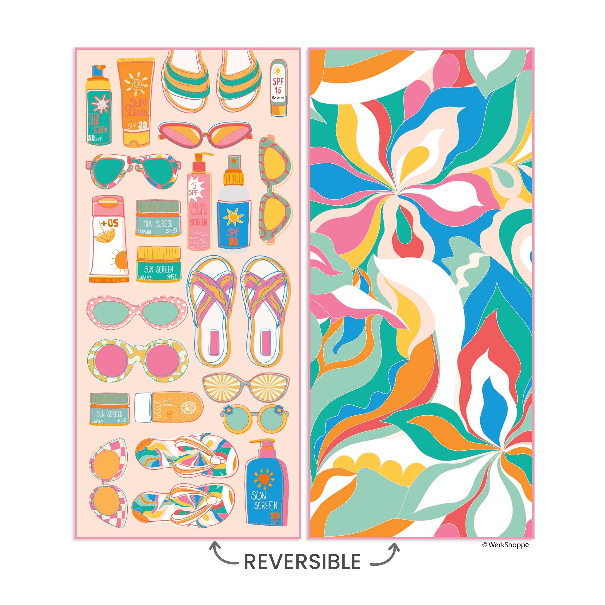 WerkShoppe - Wholesale Beach Towel - Palm Springs Beach and Pool Towel0