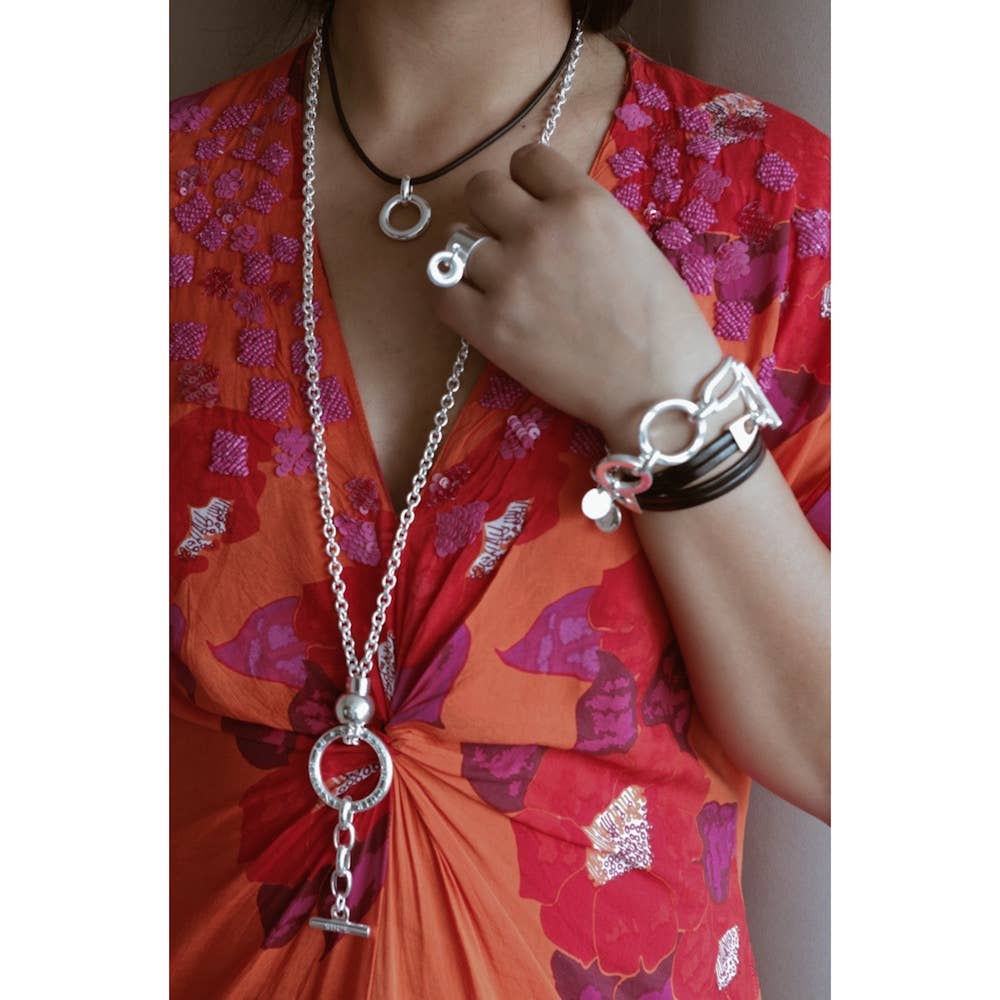 SECRET DE CUIR - Vendita all'ingrosso Bracciale a polsino - Bracciale No. 87 a doppio giro2