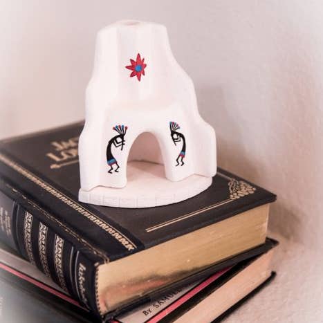 DW91 LLC - Wholesale Incense Holder - West - Wood Incense Back Flow Burner Southwest Black Turquoi1