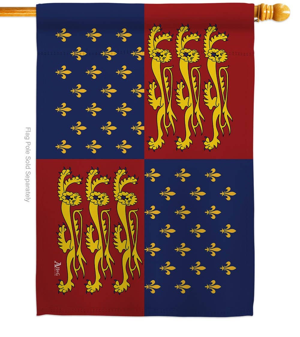 Two Group Flag Co - Wholesale Flag - King Edward III Regional World Historic Fleur De Lys Flag1
