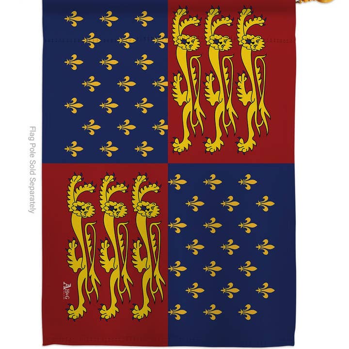 Two Group Flag Co - Wholesale Flag - King Edward III Regional World Historic Fleur De Lys Flag1