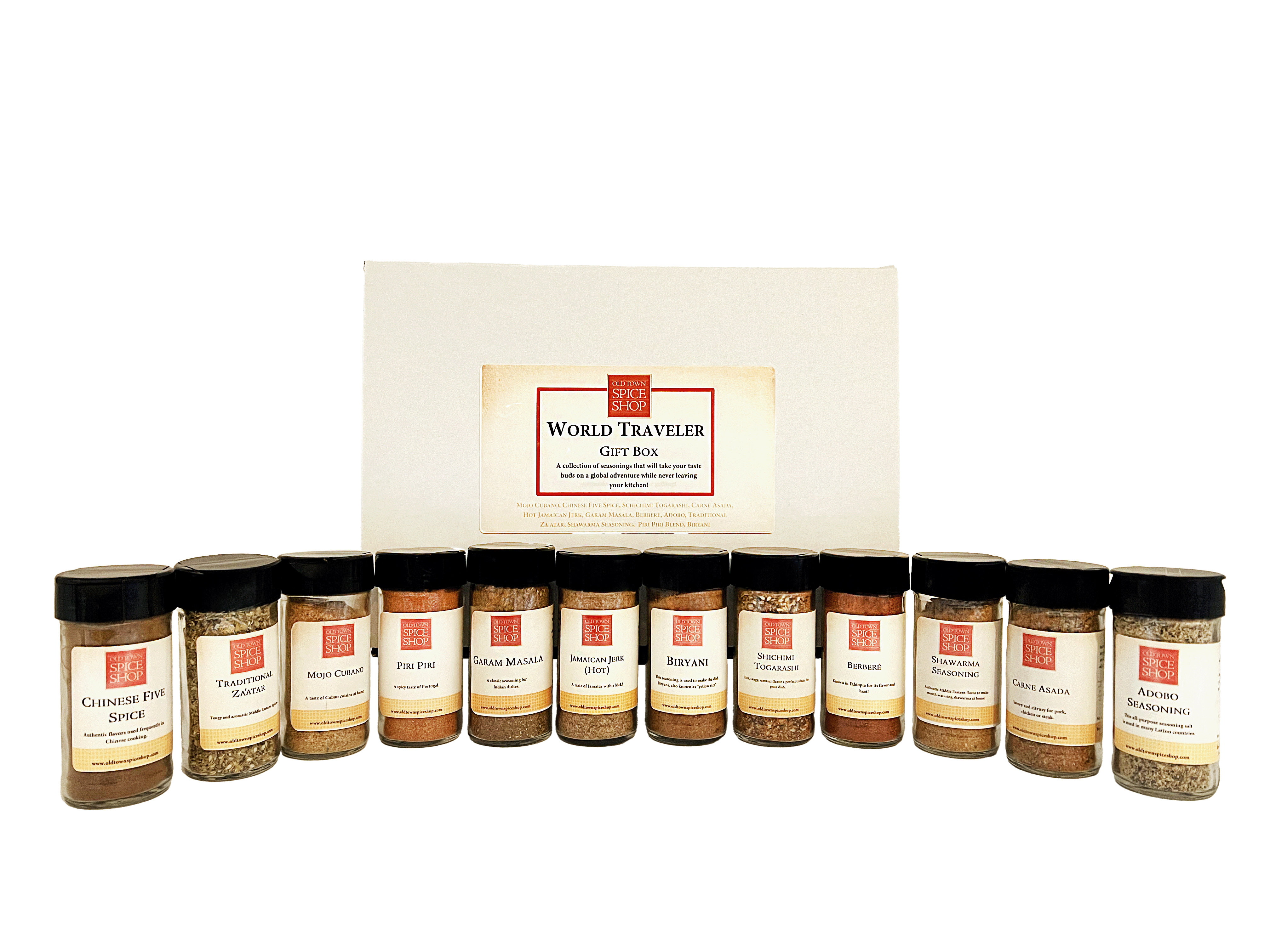Old Town Spice Shop - Wholesale Dried Spice Mix - World Traveler Gift Box, Gourmet Spices & Seasoning Set2