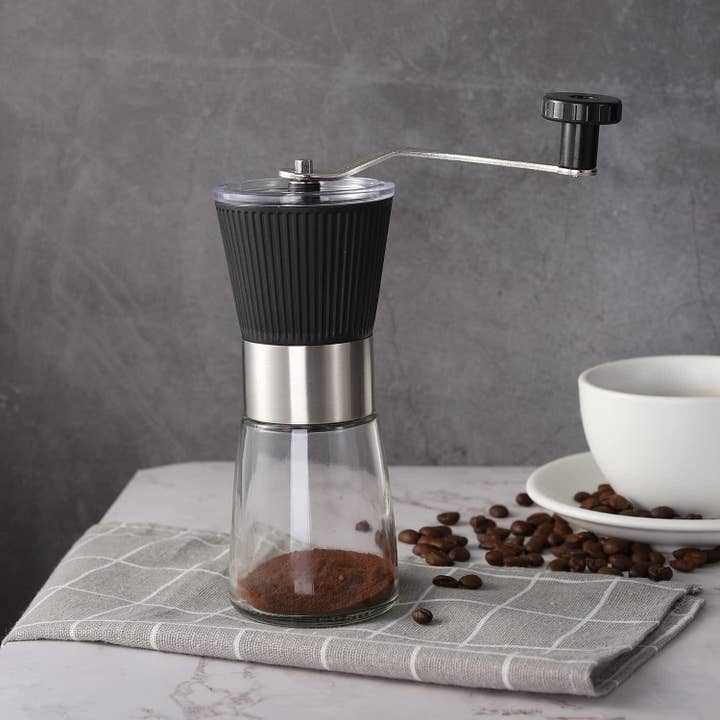 VIGOR – Engroshandel Kaffekværn – Håndkværn Kaffemølle med justerbar konisk keramisk bur