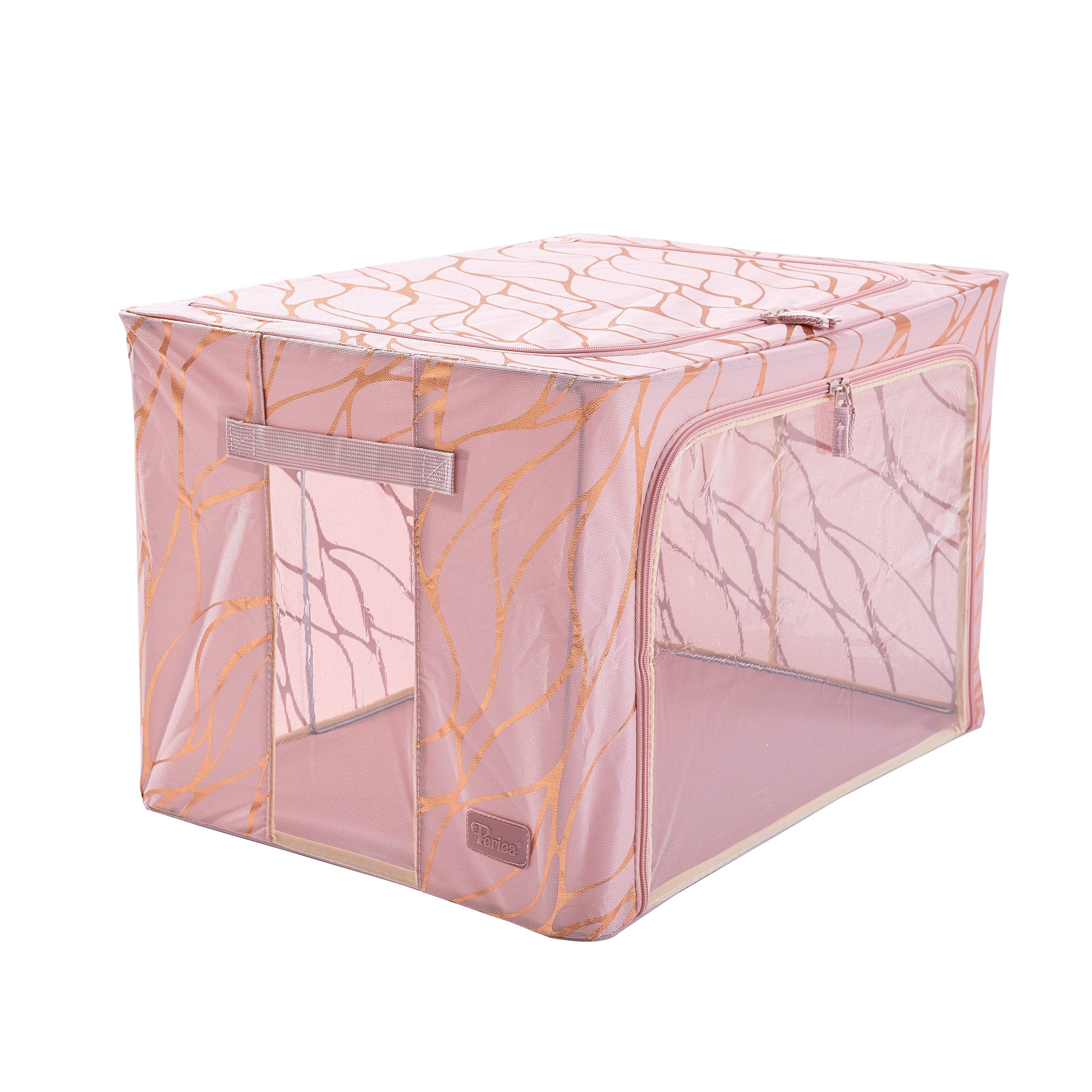 Periea - Vente Bacs de rangement - Periea Beau – Bac de rangement pliable avec structure métallique39