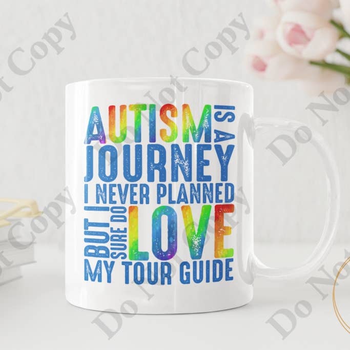 Coffee Mug - Autismus ist eine Reise, die ich nie geplant habe für den Großhandel von Words of Ivy