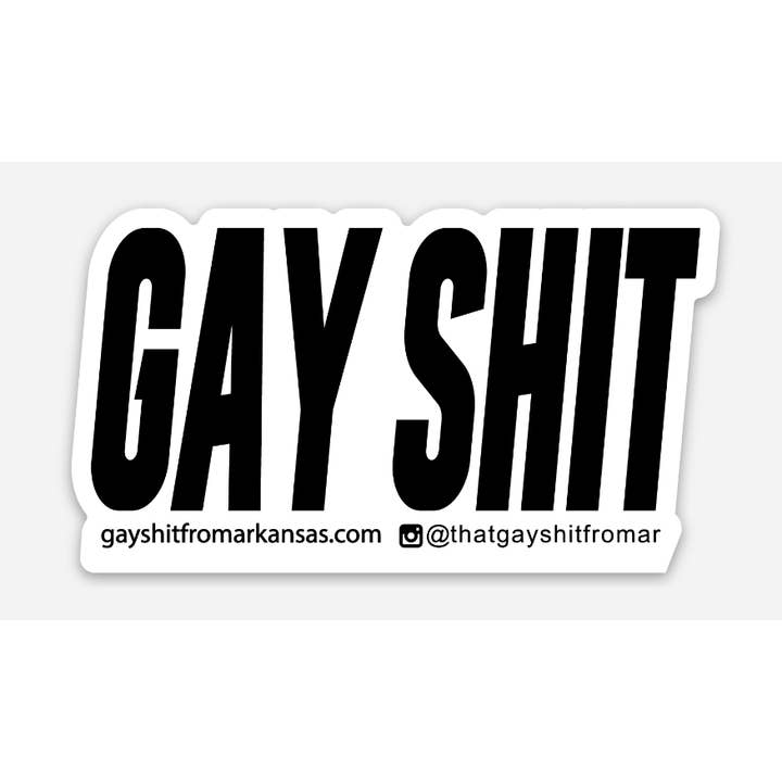 GAY SHIT Sticker for wholesale by AR-T's