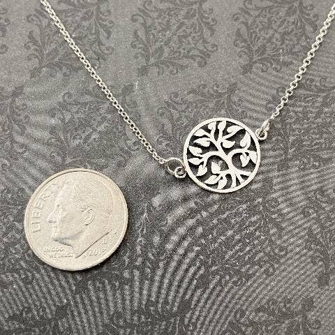 Say Anything... Jewelry by Stephanie Wilde - Wholesale Pendant/Charm Necklace - Openwork Family Tree Necklace