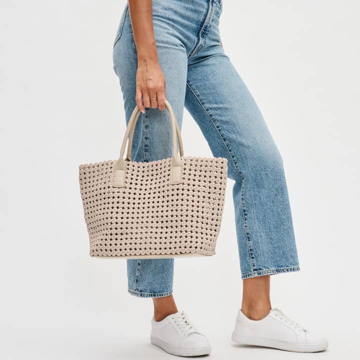 Sol and Selene - Wholesale Tote Bag - Women's - Solstice - Medium Hand Woven Knot Tote