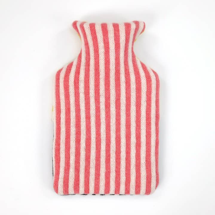 1L Hot Water Bottle Cover - Pink, Yellow and Charcoal for wholesale by Candy Coated Accessories