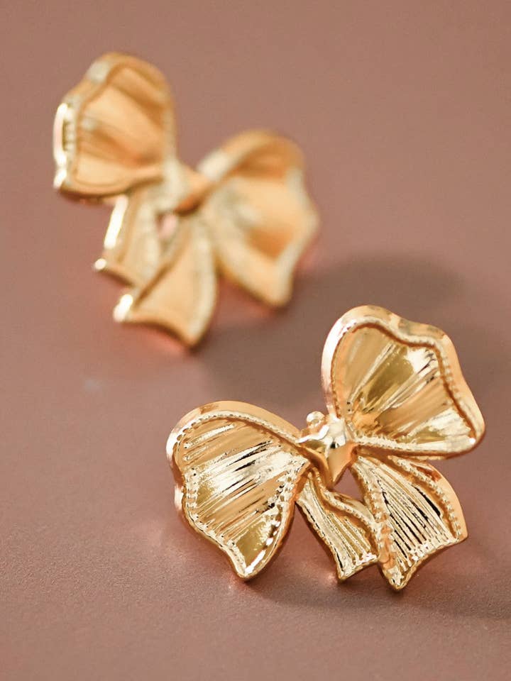 Brincos de Pino em Aço Inoxidável à Prova de Água Banhados a Ouro 18K - 7541 por atacado de Mia Accessories