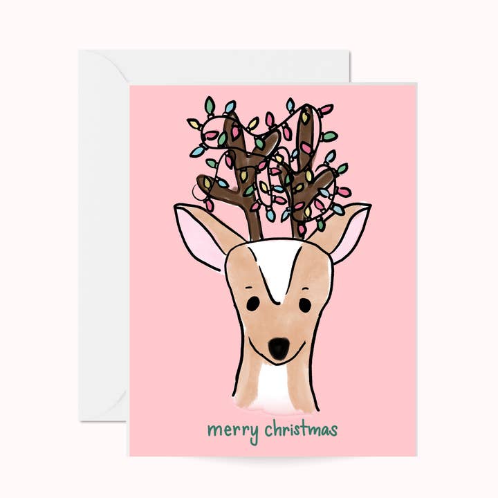 Christmas Deer Greeting Card | Holiday Card | Seasonal | for wholesale by Anna Whitham Co.