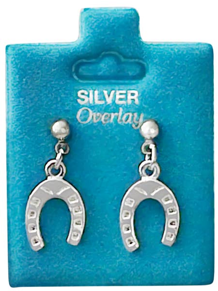 Pendientes de herradura hechos en EE. UU. Oro o plata para venta al por mayor de New England Gold Inc.