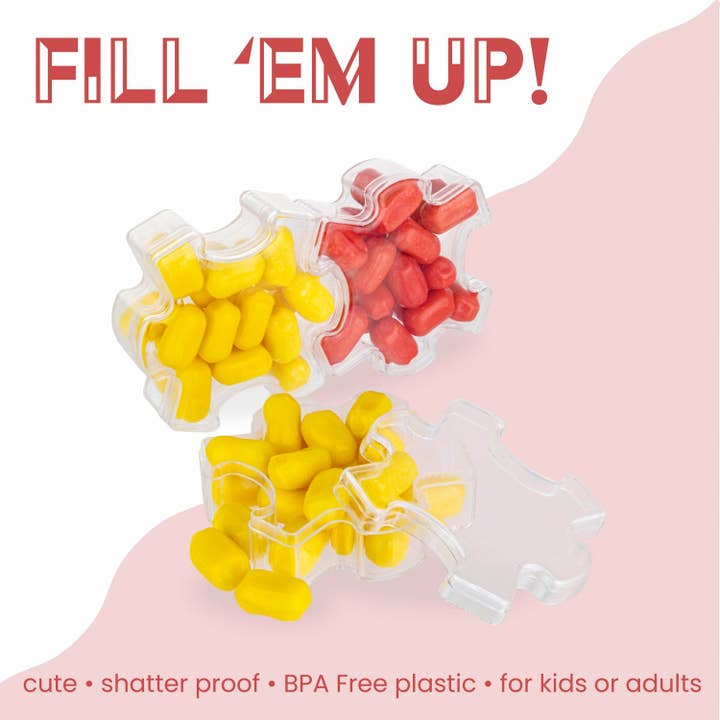 Hammont - Wholesale Party Favor Bag/Box - Hammont Puzzle Shaped Acrylic Candy Boxes