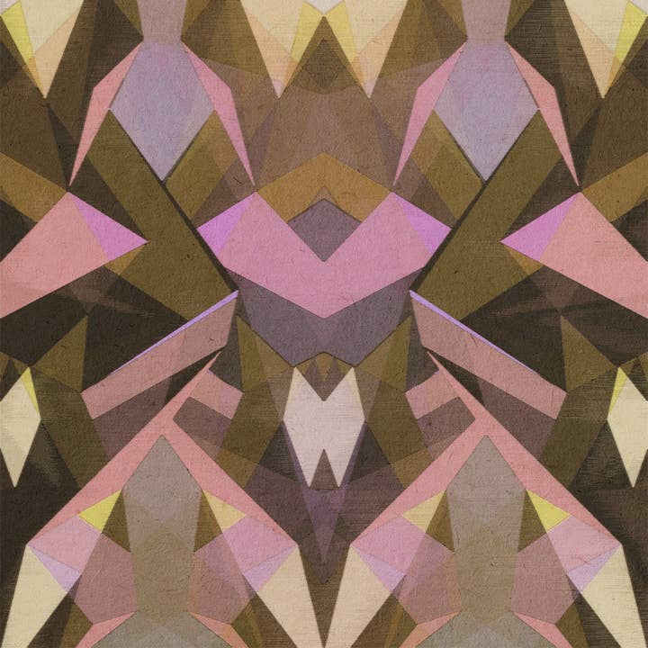 Stellate - Papier peint corail pour la vente par Detroit Wallpaper Co.