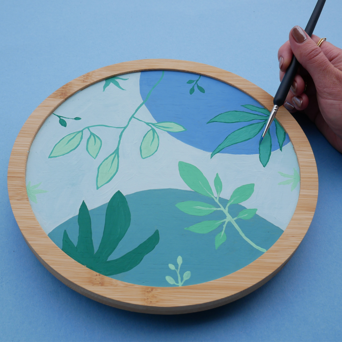 Adults & Crafts - Vente Kit de bricolage - Kit de fabrication de plateau tournant en bambou6