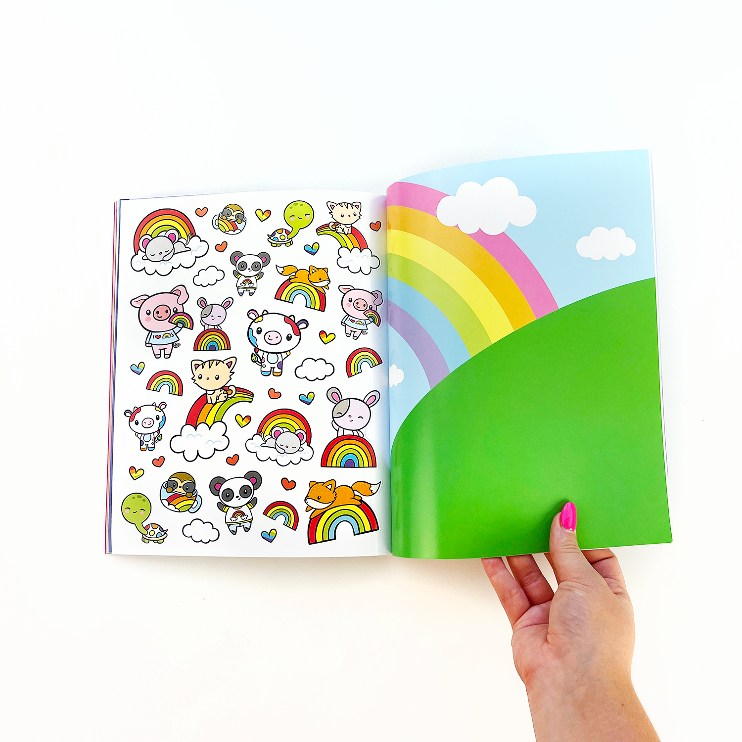 Pipsticks – wholesale Sticker – Child & baby – Draw-Along Rainbow Sticker Book2