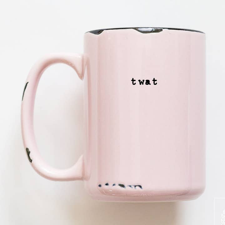 Twat | Ceramic Mug for wholesale by Prairie Chick Prints