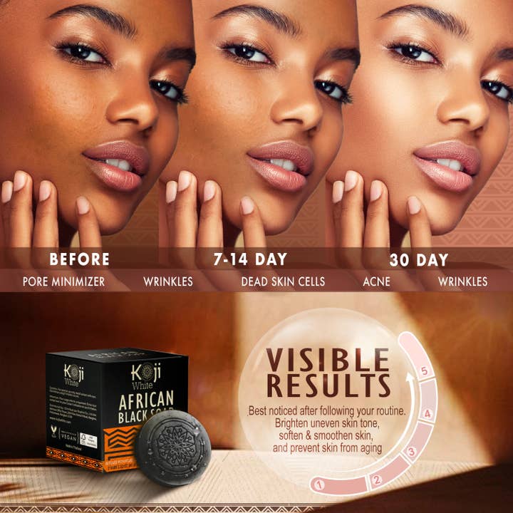 Koji White - Wholesale Bar Soap - Koji White African Black Soap5