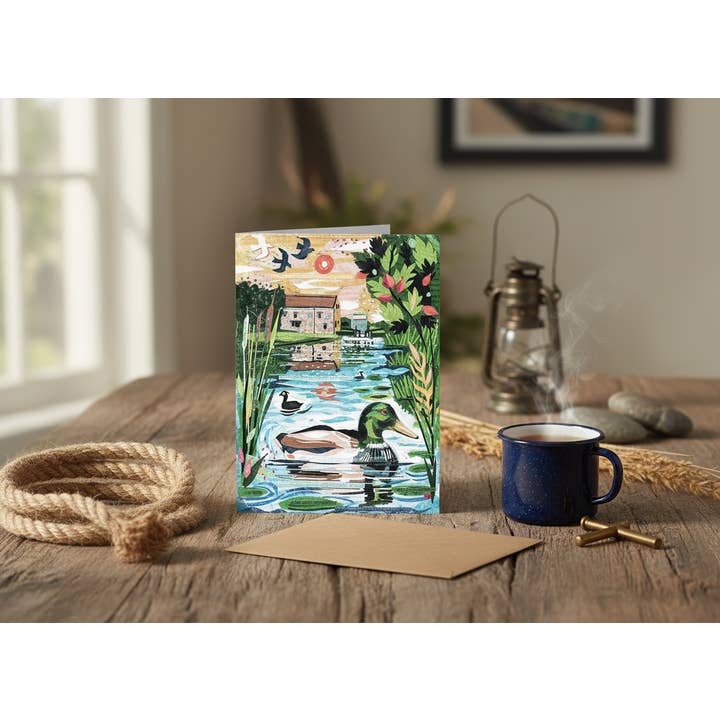 Jamie Poole – wholesale Everyday greeting card – The Wild Duck – A5 Art Card, Pack of 6, Blank Inside2
