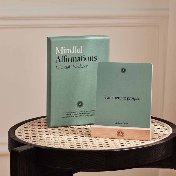 Intelligent Change - Wholesale Everyday Greeting Card - Mindful Affirmations Financial Abundance, Display Cards Gift