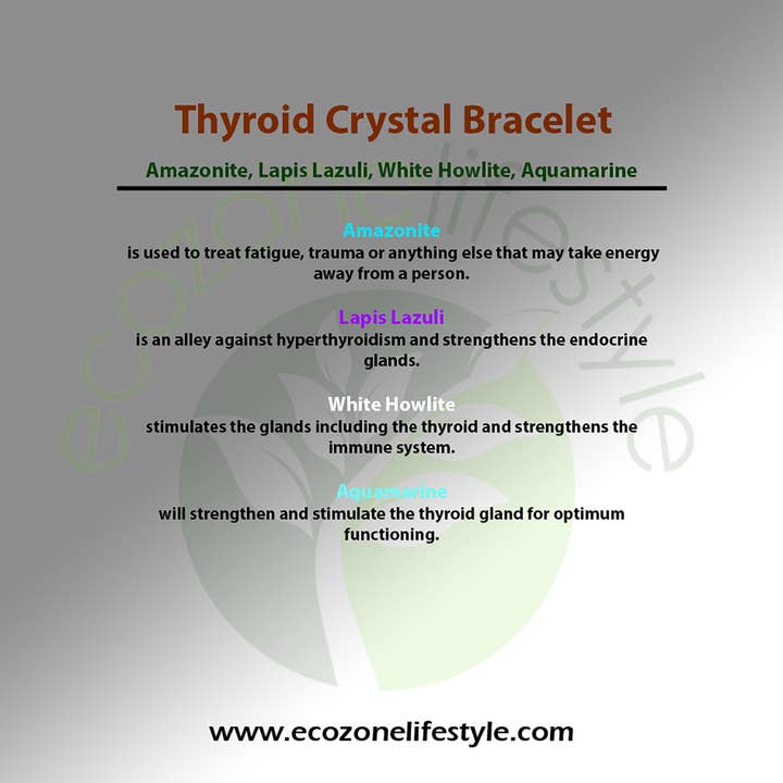 El'Cobre-Ecozonelifestyle - Wholesale Beaded Bracelet - Power Bracelet - Thyroid Gland Crystal Bracelet A+ Grade3