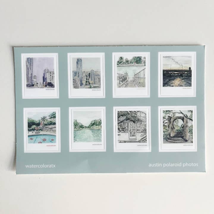 Mini Polaroid Stickervel voor wholesale door watercoloratx