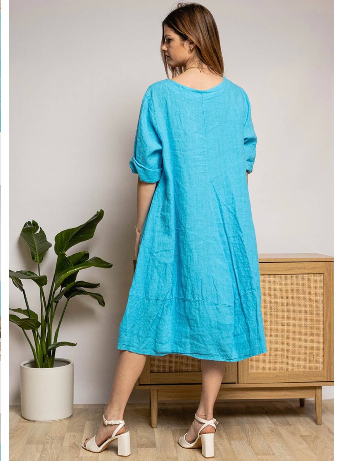LINEN & COTTON HOUSE – wholesale Dress – Women's – 277 DRESS IN LINEN SPRING SUMMER CLOTHING7
