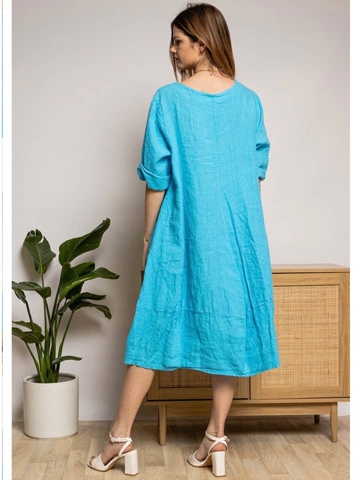 LINEN & COTTON HOUSE – wholesale Dress – Women's – 277 DRESS IN LINEN SPRING SUMMER CLOTHING7