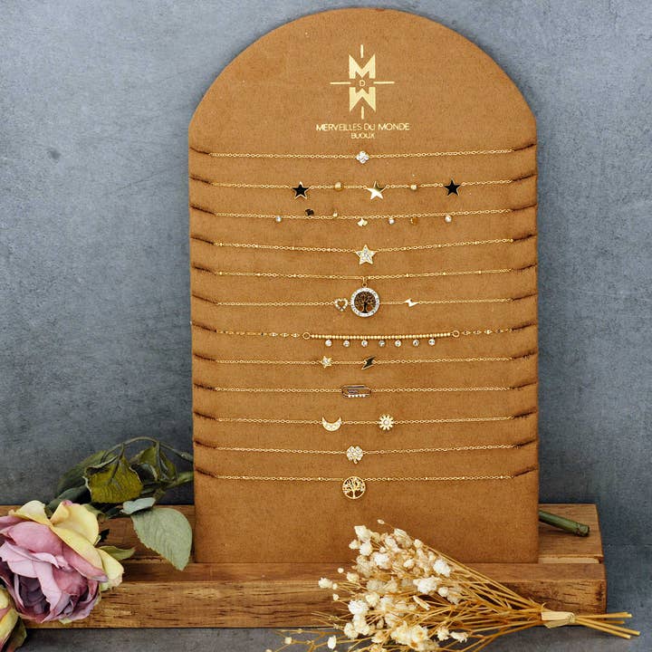 Lot de 12 colliers en acier inoxydable pour la vente par Merveilles du Monde