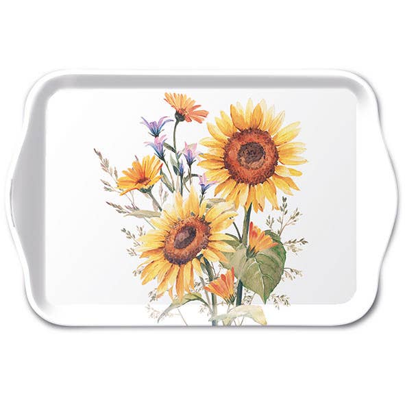 Elegant Gifts - Wholesale Serving Tray - TRAY - Sunflowers (13 x 21cm)