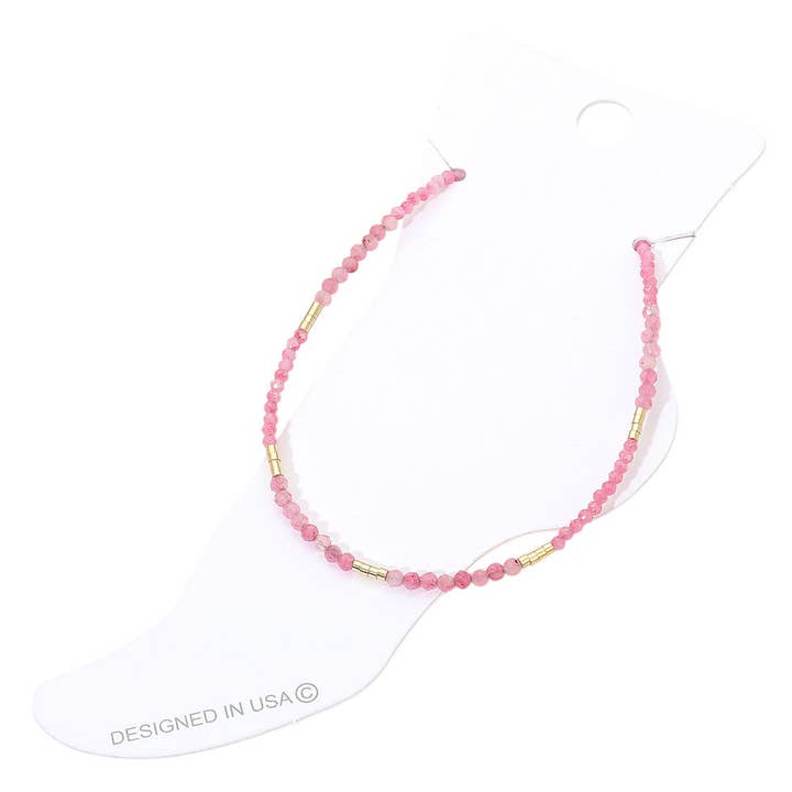 Sensibling Corp. - Wholesale Anklet - Faceted Beaded Anklet8