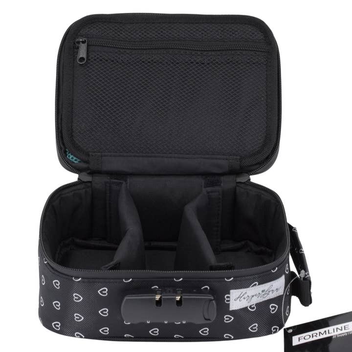 Formline Smell Proof Bags - Wholesale Humidor/Cigar Accessory - Formline x HarperLynn Smell Proof Bag / Case with Lock (Cute Heart Pattern Print)