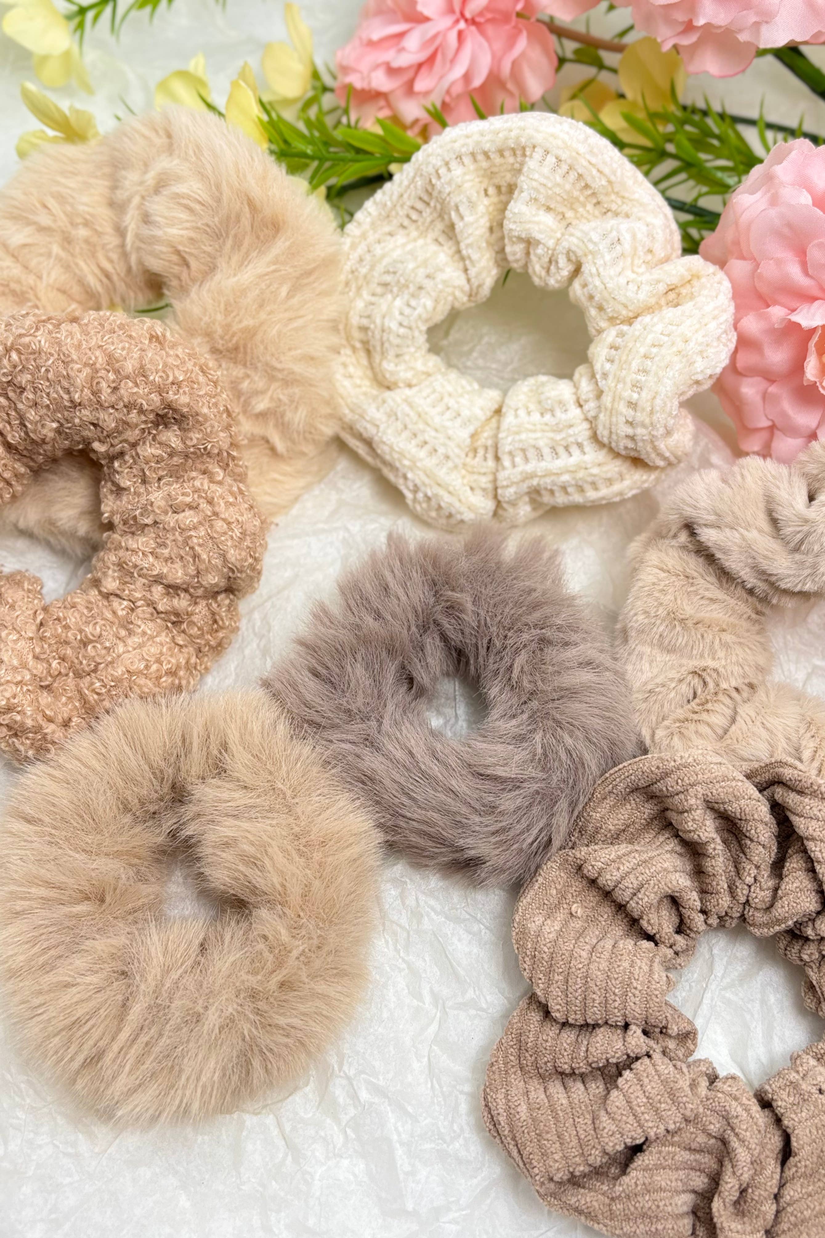 BYREN | ÉLINE L'ATELIER – wholesale Hair tie – Set of 7 elastic scrunchies FQ01-SET4