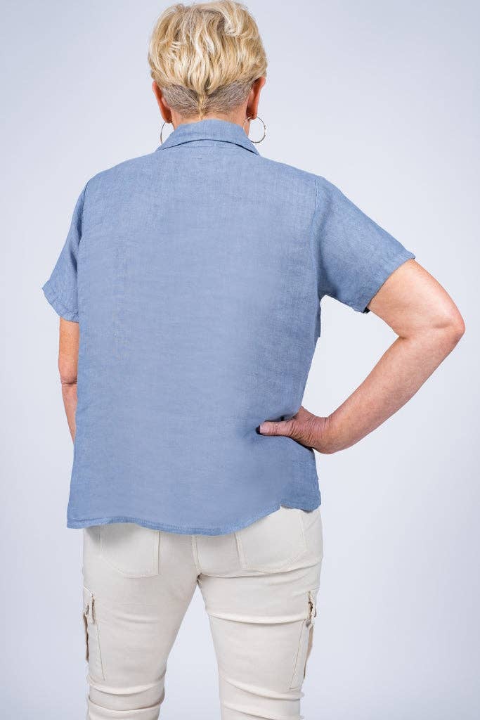 TINA Stephens Italy/Tees By Tina – Engroshandel Skjorte med buttondown – til kvinder – Alorah Darted knap ned skjorte (BSS186)12