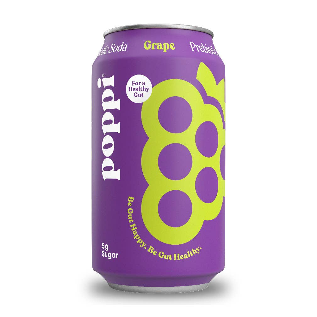 Oasis Snacks - Vente Sodas/boissons gazeuses - Soda Prébiotique Poppi 12oz,23