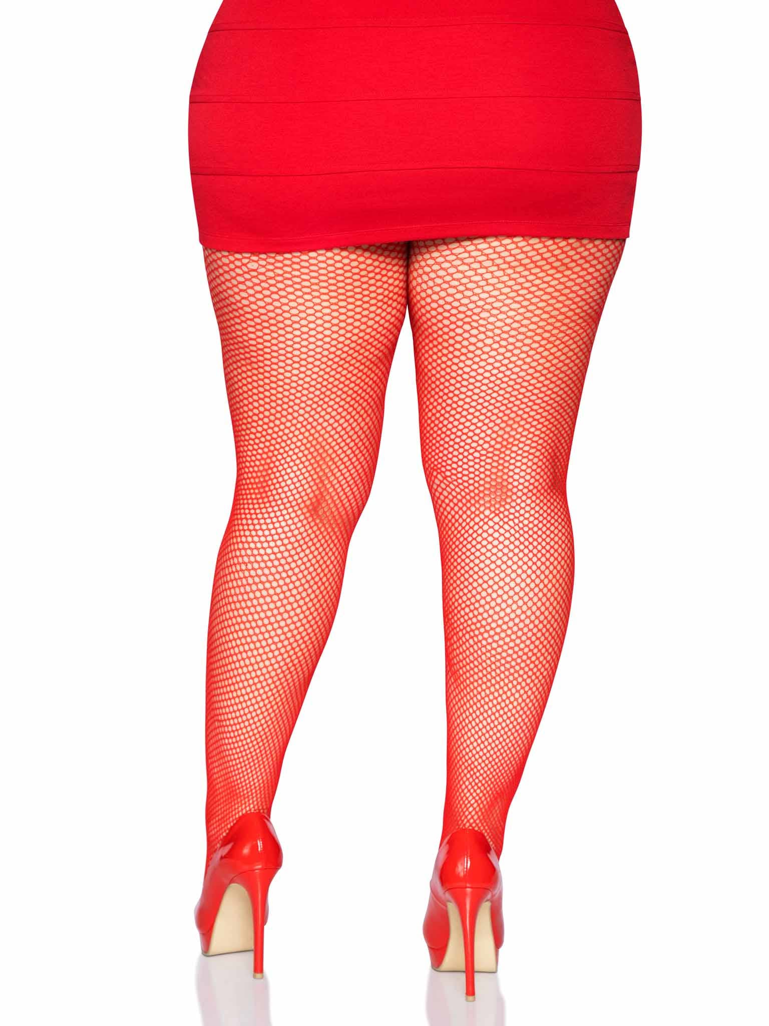 Leg Avenue - Wholesale Tights - Women's - Risa Plus Nylon Fishnet Tights9