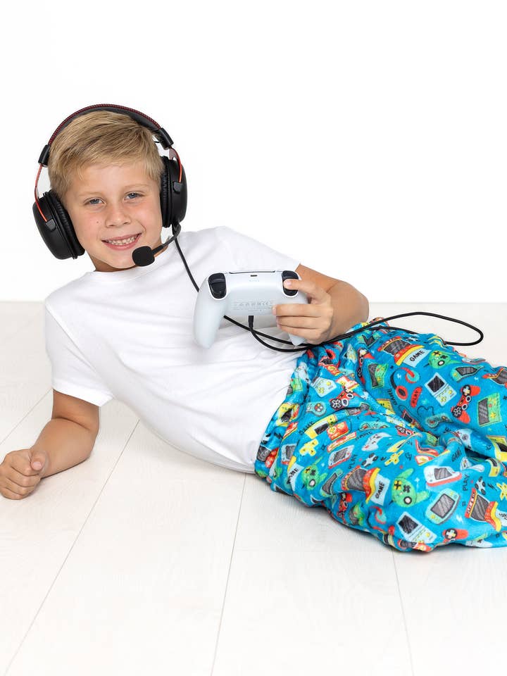 Plush Pants-Gamer for wholesale by Macaron + Me