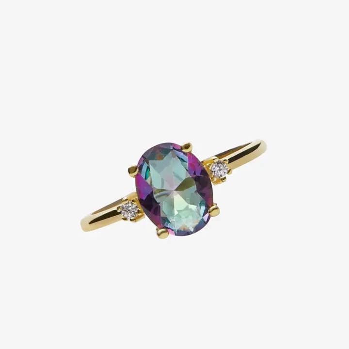 JoyPersonalized - Wholesale Cocktail/Statement Ring - Mystic Topaz Ring, Statement Ring for Women