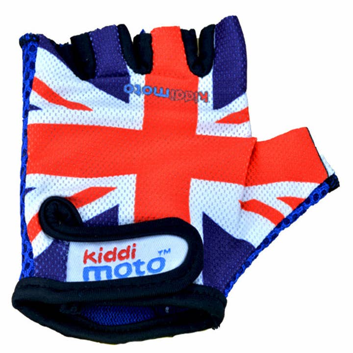 Kiddimoto - Wholesale Gloves - Kids - Gear Up in Patriotism: Union Jack Cycling Gloves