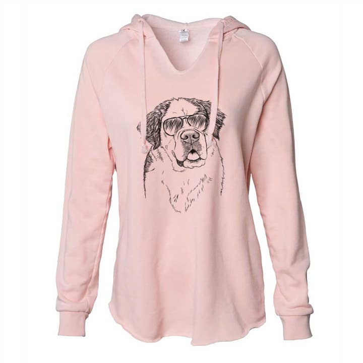 Aviator Hook the Saint Bernard - Chandail à capuchon Cali Wave pour la vente par Inkopious