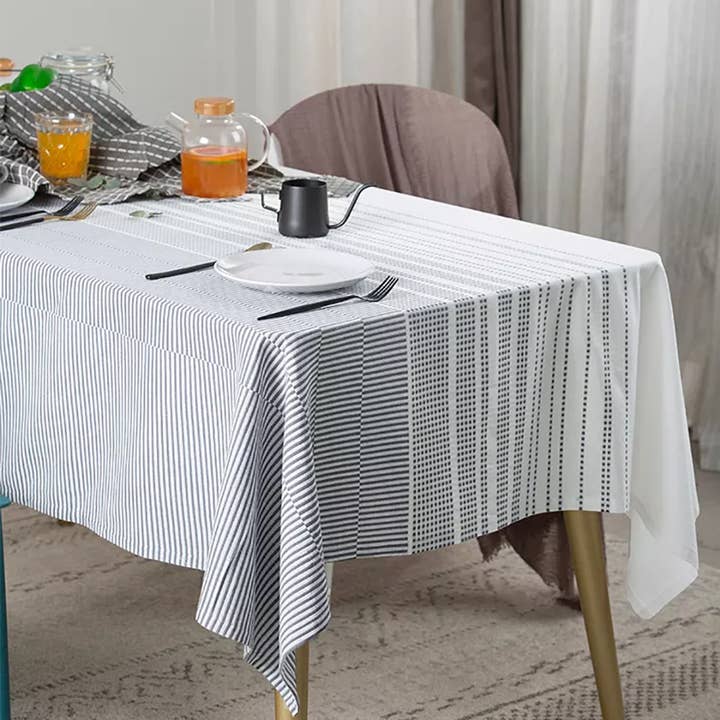 Moderne vævet stribet bomuldsdug for engroshandel hos Fennco Styles