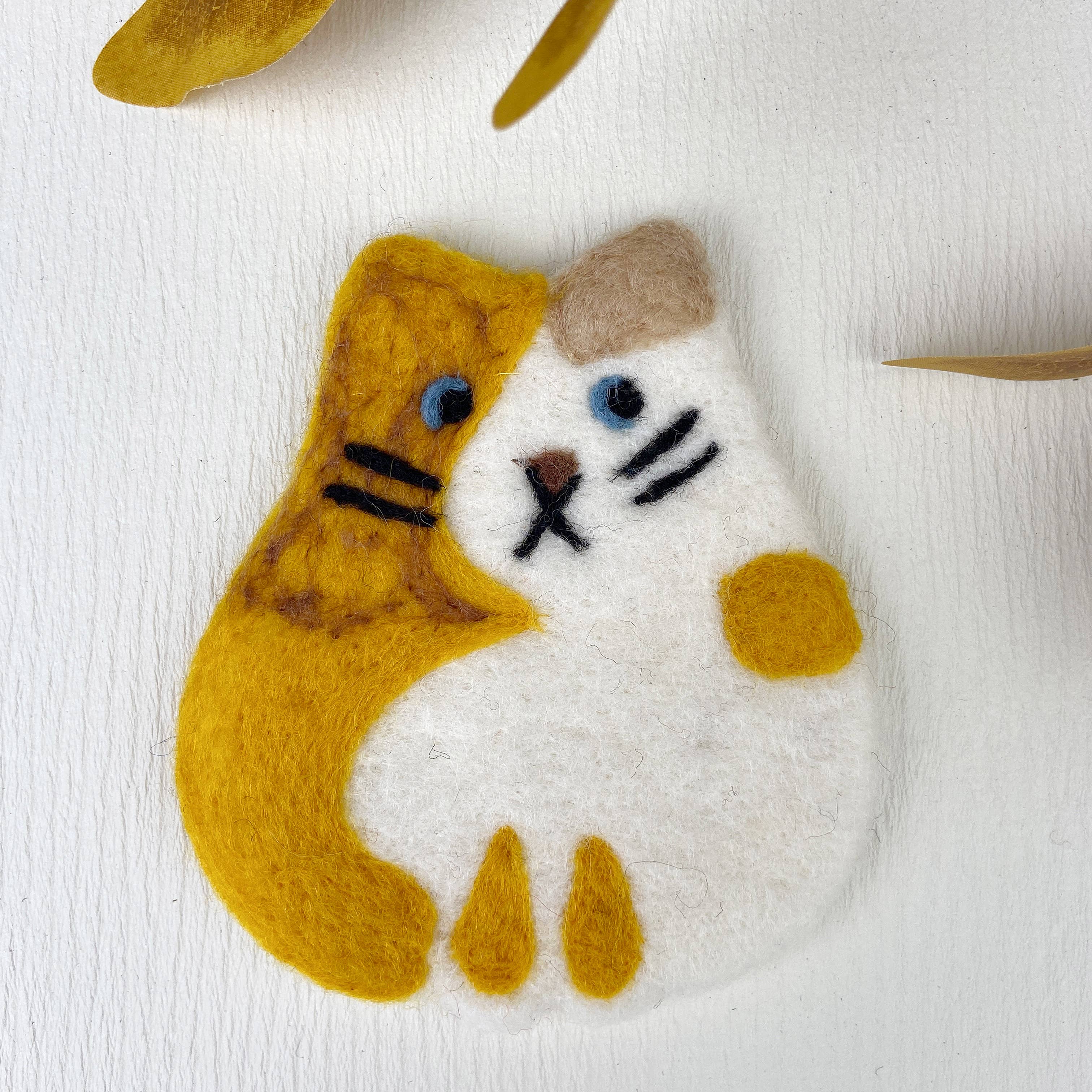 mildstyles - Wholesale Onderzetters - Geïsoleerde placemats voor katten van wolvilt2