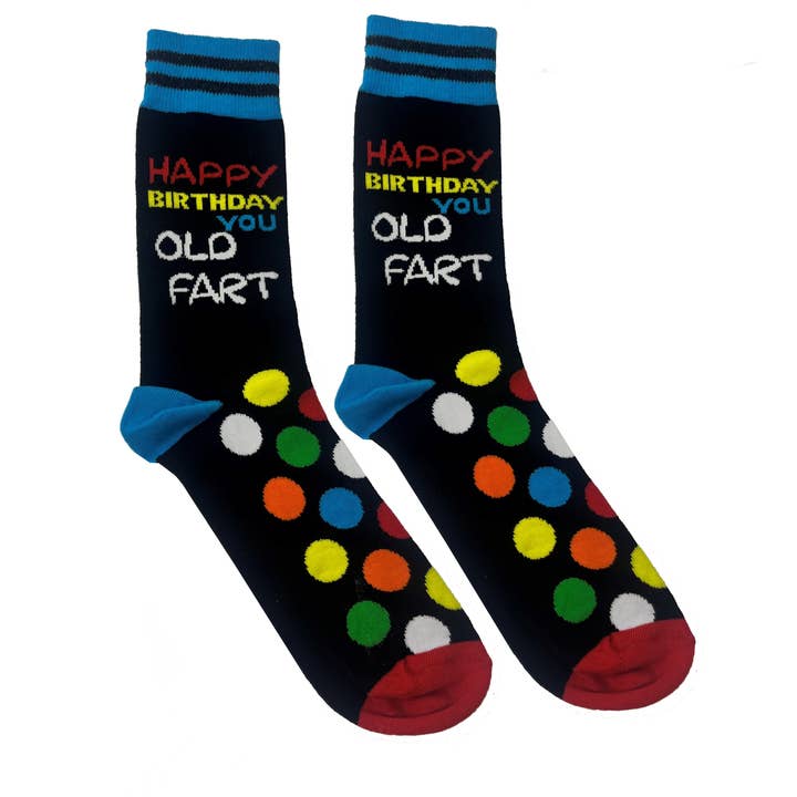 YOU OLD FART - 1 Matching Pair of Socks |Cockney Spaniel for wholesale by Sock Academy