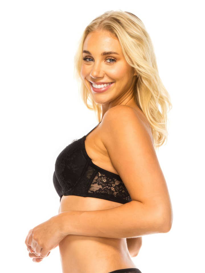 CC Wholesale Clothing - Wholesale Bra - Women's - Floral Lace Bra1