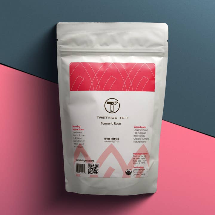 Turmeric Rose Loose Leaf for wholesale by Tastings Tea
